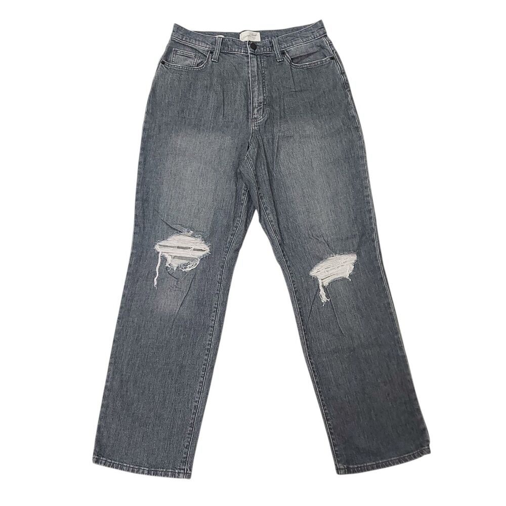 Universal Thread Jeans Womens 29x29 Gray Vintage Straight Distressed Y2K Retro